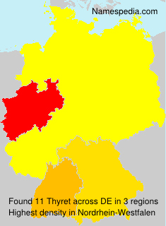 Surname Thyret in Germany Surname Thyret in Germany