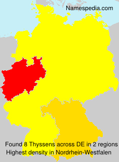 Surname Thyssens in Germany