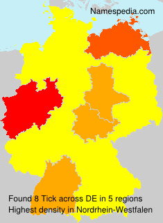 Surname Tick in Germany Surname Tick in Germany