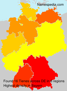 Surname Tienes in Germany Surname Tienes in Germany