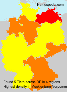 Surname Tieth in Germany Surname Tieth in Germany