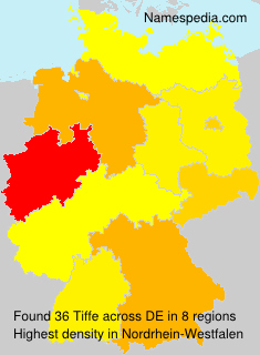 Surname Tiffe in Germany Surname Tiffe in Germany