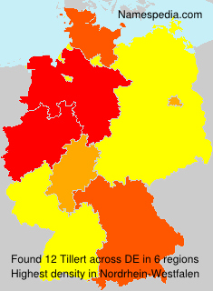 Surname Tillert in Germany Surname Tillert in Germany