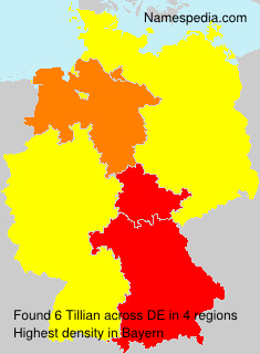Surname Tillian in Germany Surname Tillian in Germany