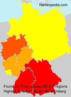 Surname Timko in Germany Surname Timko in Germany
