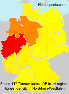 Surname Timmer in Germany Surname Timmer in Germany