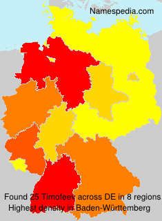 Surname Timofeev in Germany Surname Timofeev in Germany