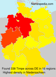 Surname Timpe in Germany Surname Timpe in Germany