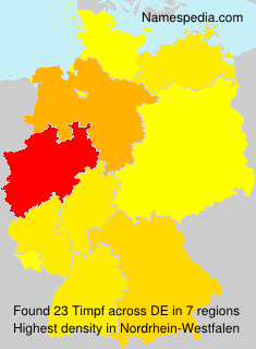 Surname Timpf in Germany Surname Timpf in Germany