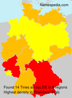 Surname Tines in Germany Surname Tines in Germany