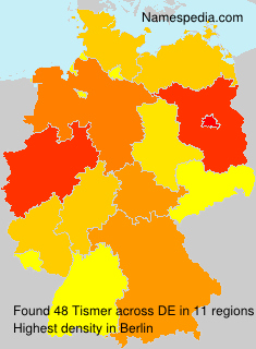 Surname Tismer in Germany Surname Tismer in Germany