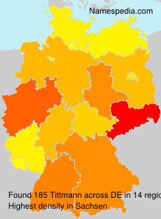 Surname Tittmann in Germany Surname Tittmann in Germany