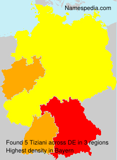Surname Tiziani in Germany Surname Tiziani in Germany