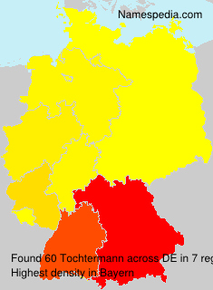 Surname Tochtermann in Germany Surname Tochtermann in Germany
