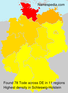 Surname Tode in Germany Surname Tode in Germany