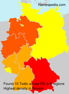 Surname Todic in Germany Surname Todic in Germany
