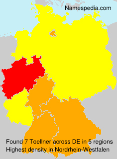Surname Toellner in Germany Surname Toellner in Germany