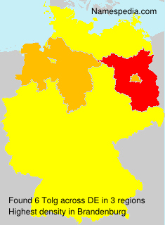 Surname Tolg in Germany Surname Tolg in Germany