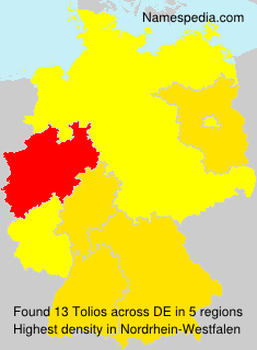Surname Tolios in Germany Surname Tolios in Germany