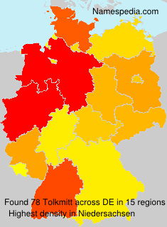 Surname Tolkmitt in Germany Surname Tolkmitt in Germany