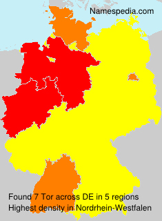Surname Tor in Germany Surname Tor in Germany