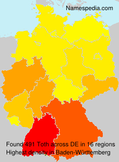 Surname Toth in Germany Surname Toth in Germany