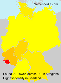 Surname Towae in Germany Surname Towae in Germany