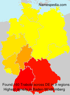 Surname Trabold in Germany Surname Trabold in Germany