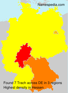 Surname Trach in Germany Surname Trach in Germany