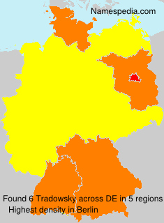Surname Tradowsky in Germany Surname Tradowsky in Germany