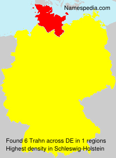 Surname Trahn in Germany Surname Trahn in Germany