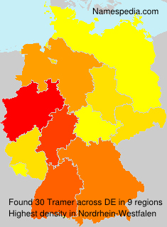 Surname Tramer in Germany Surname Tramer in Germany