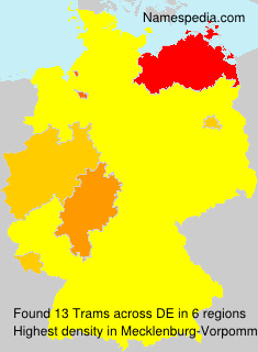 Surname Trams in Germany Surname Trams in Germany