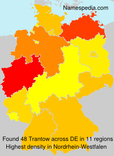 Surname Trantow in Germany Surname Trantow in Germany