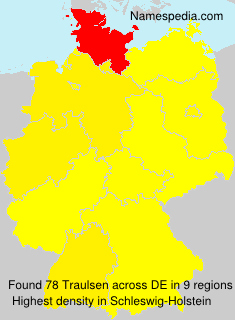 Surname Traulsen in Germany Surname Traulsen in Germany