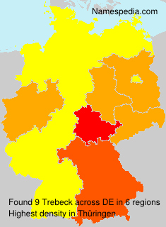 Surname Trebeck in Germany Surname Trebeck in Germany