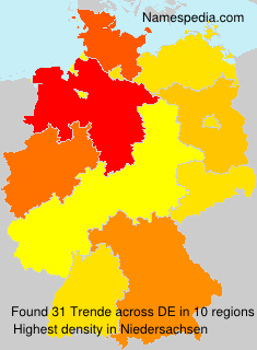 Surname Trende in Germany Surname Trende in Germany