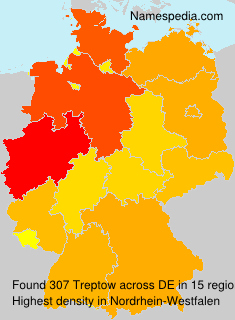 Surname Treptow in Germany Surname Treptow in Germany