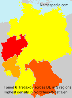 Surname Tretjakov in Germany Surname Tretjakov in Germany