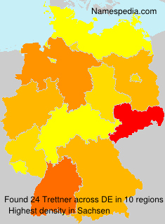 Surname Trettner in Germany Surname Trettner in Germany