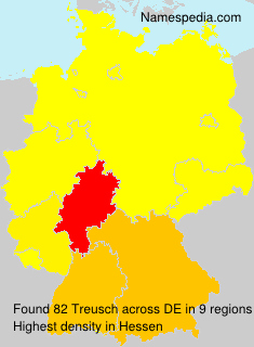 Surname Treusch in Germany Surname Treusch in Germany