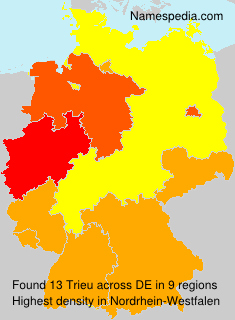 Surname Trieu in Germany Surname Trieu in Germany