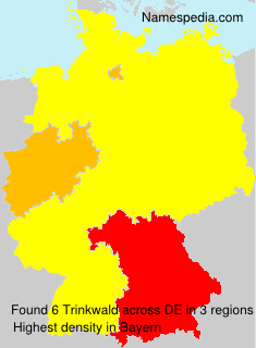 Surname Trinkwald in Germany Surname Trinkwald in Germany