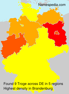 Surname Troge in Germany Surname Troge in Germany
