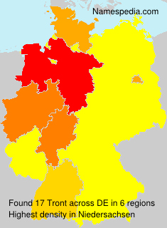 Surname Tront in Germany Surname Tront in Germany