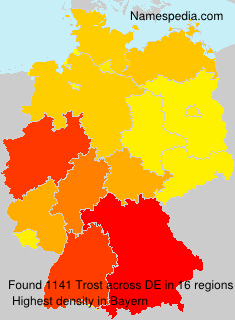Surname Trost in Germany Surname Trost in Germany