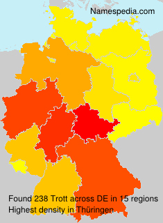 Surname Trott in Germany Surname Trott in Germany