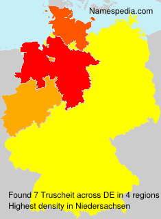 Surname Truscheit in Germany Surname Truscheit in Germany