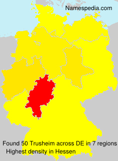 Surname Trusheim in Germany Surname Trusheim in Germany
