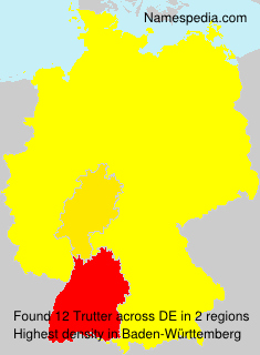 Surname Trutter in Germany Surname Trutter in Germany